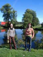 16.9.2007 - Anička a Markyt u Bouchalky, kde jsme se dobře naobědvali