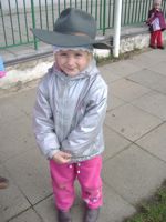 11.11.2008 - Kačenka ze třídy Kuřátek v Šolmesovém klobouku