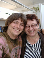 9.10.2009 - Šolmes s úžasnou jablůňkovskou knihovnicí Irenkou