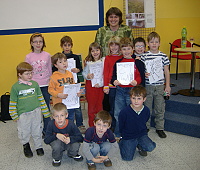 28.11.2009 - Šolmes četl dětem v knihovně v Třebíči