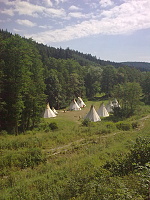 20.7.2010 - Pohled na tábor shora