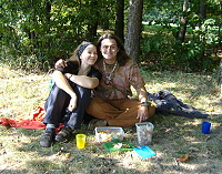 24.9.2010 - Martinka přijela za Šolmesem do lesoparku na piknik