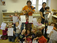14.1.2011 - Šolmes předvedl své autorské čtení v Montessori pohybové školičce