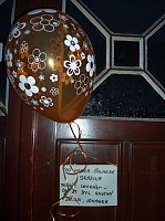 5.9.2012 - Krásný dárek od Johanky, který Šolmes našel na dveřích od domu